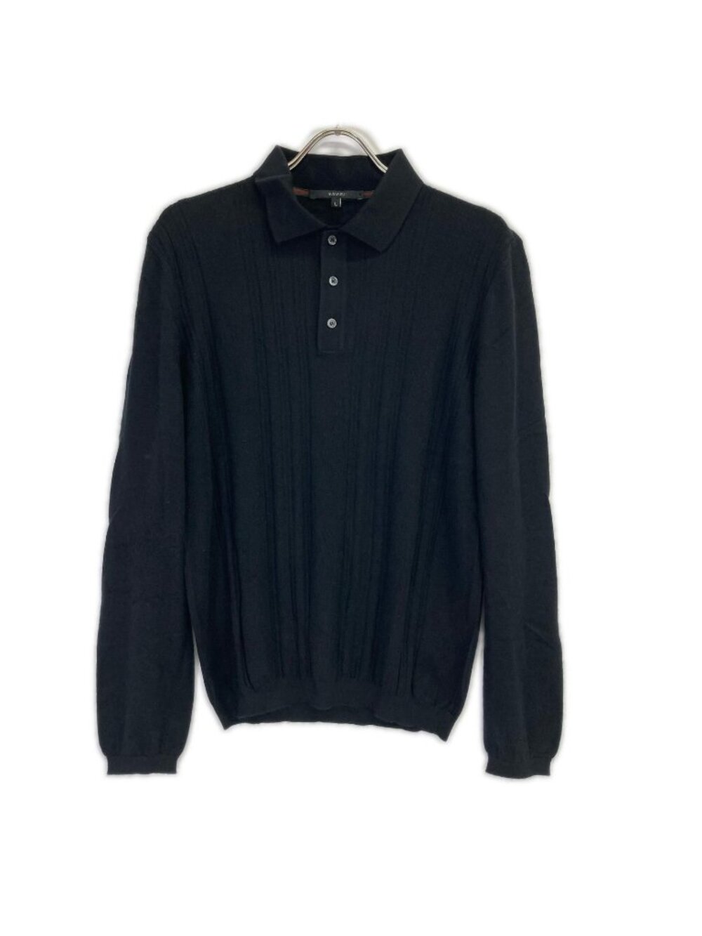 Gucci Black Cashmere Long Three Piece Polo